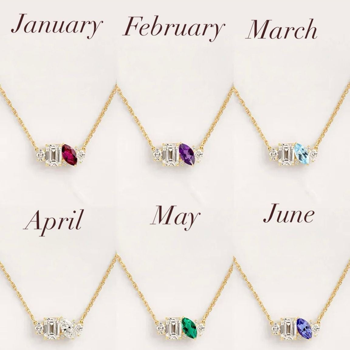 Talia Birthstone Necklace