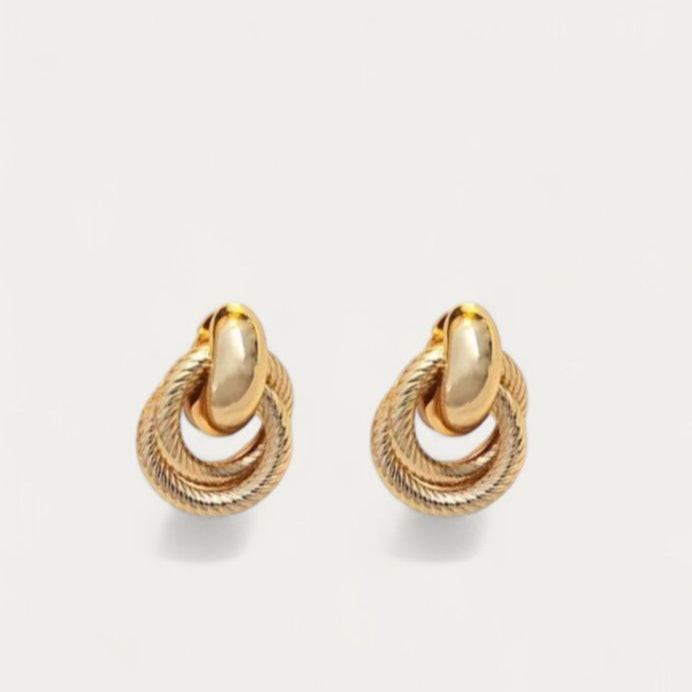 Isla Circle Clip On Earrings