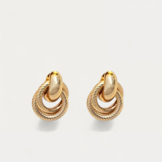Isla Circle Clip On Earrings
