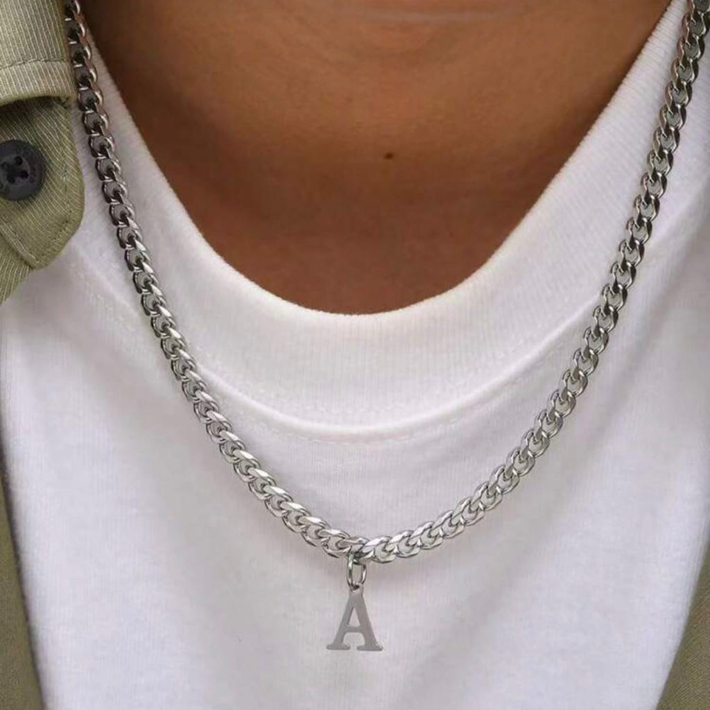 Signet Initial Necklace