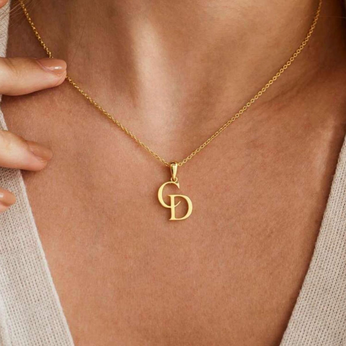 Kayla Initials Necklace