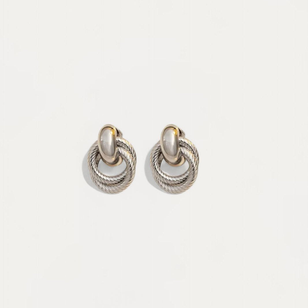 Isla Circle Clip On Earrings