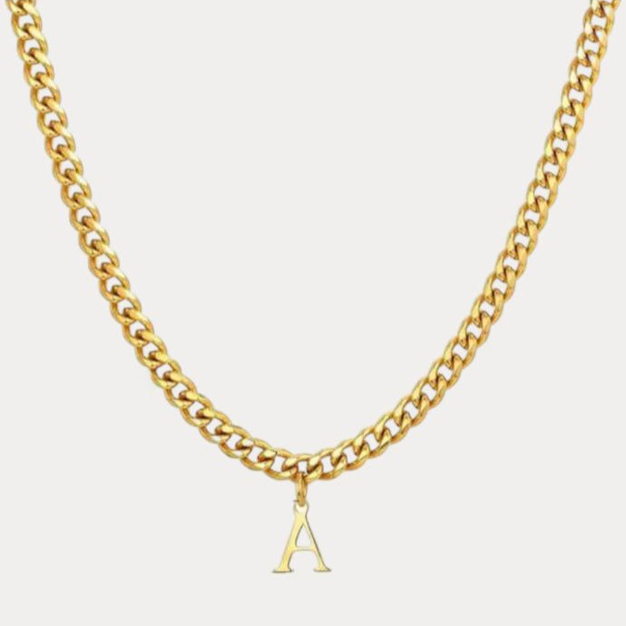 Signet Initial Necklace