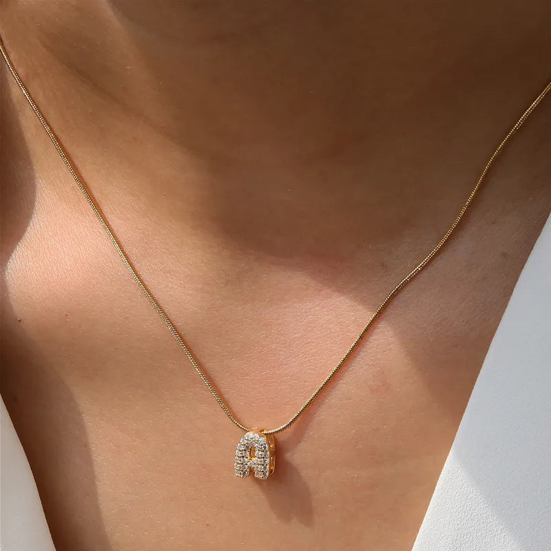 Kyla Bubble Initial Signature Necklace