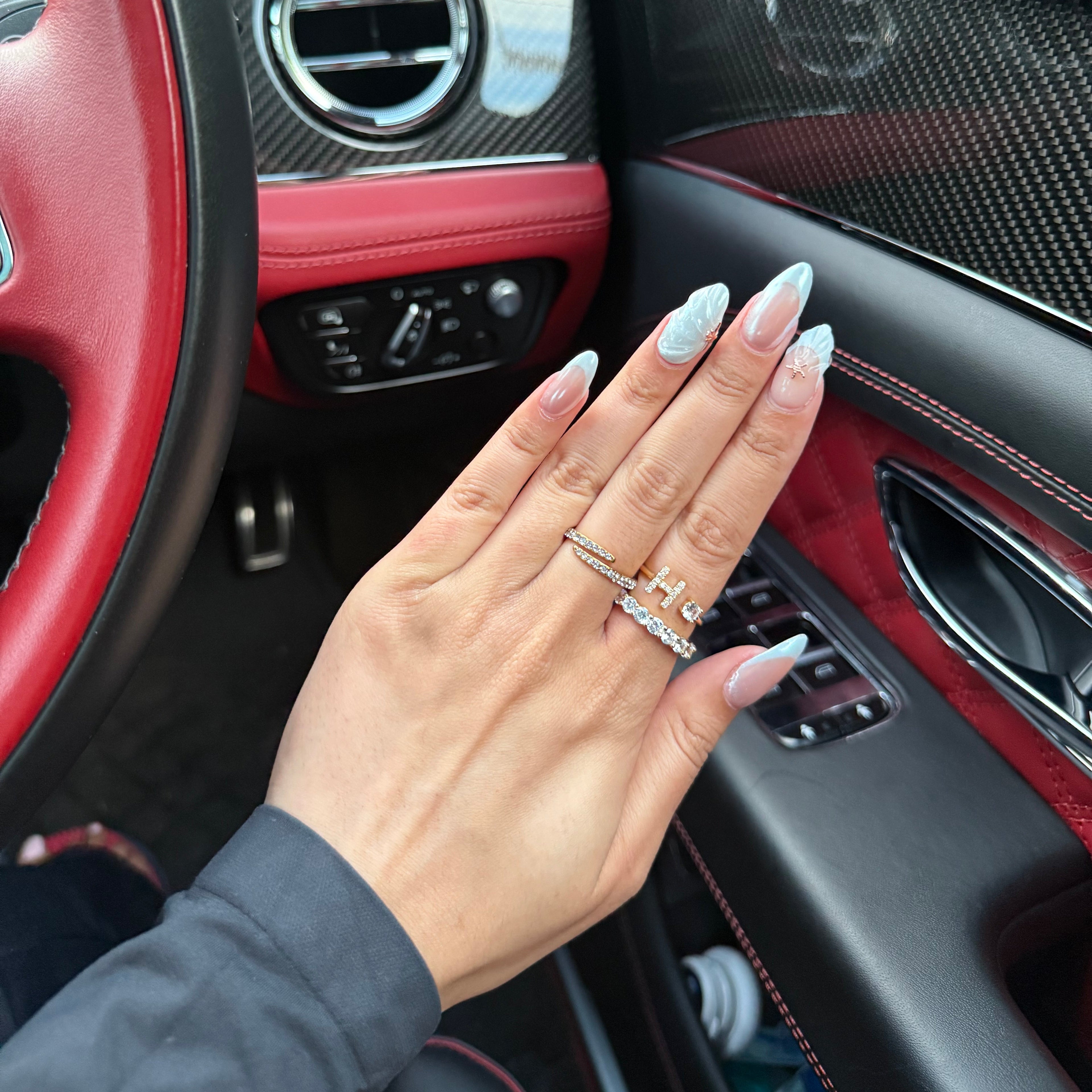 Valen Initial Adjustable Ring