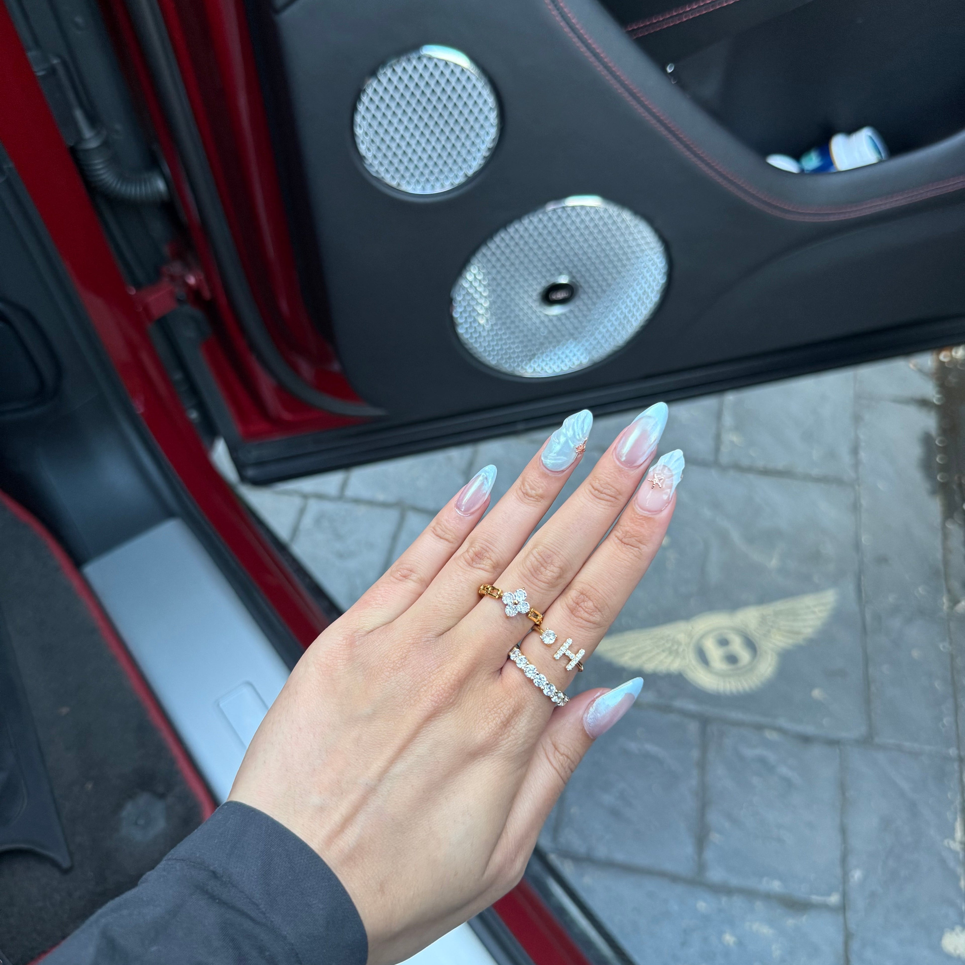 Valen Initial Adjustable Ring