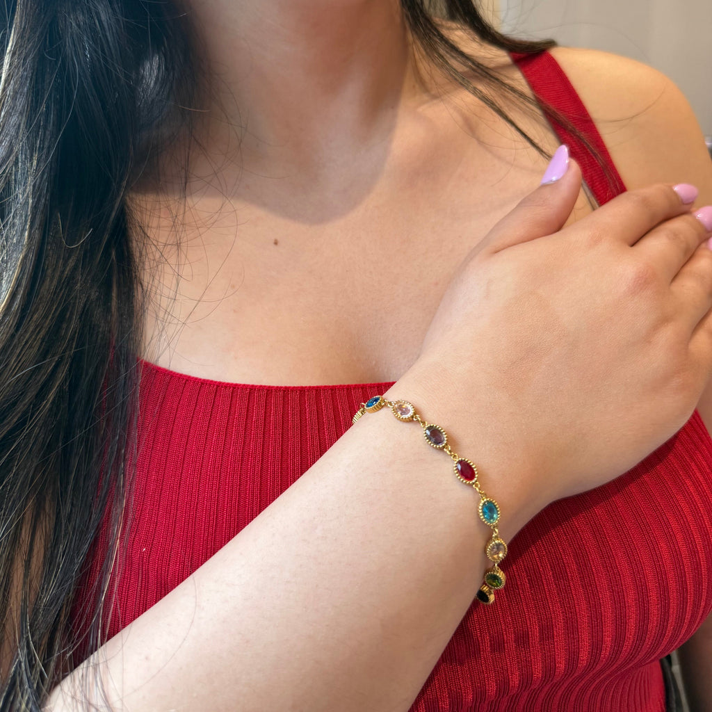 Esme Oval Stone Bracelet