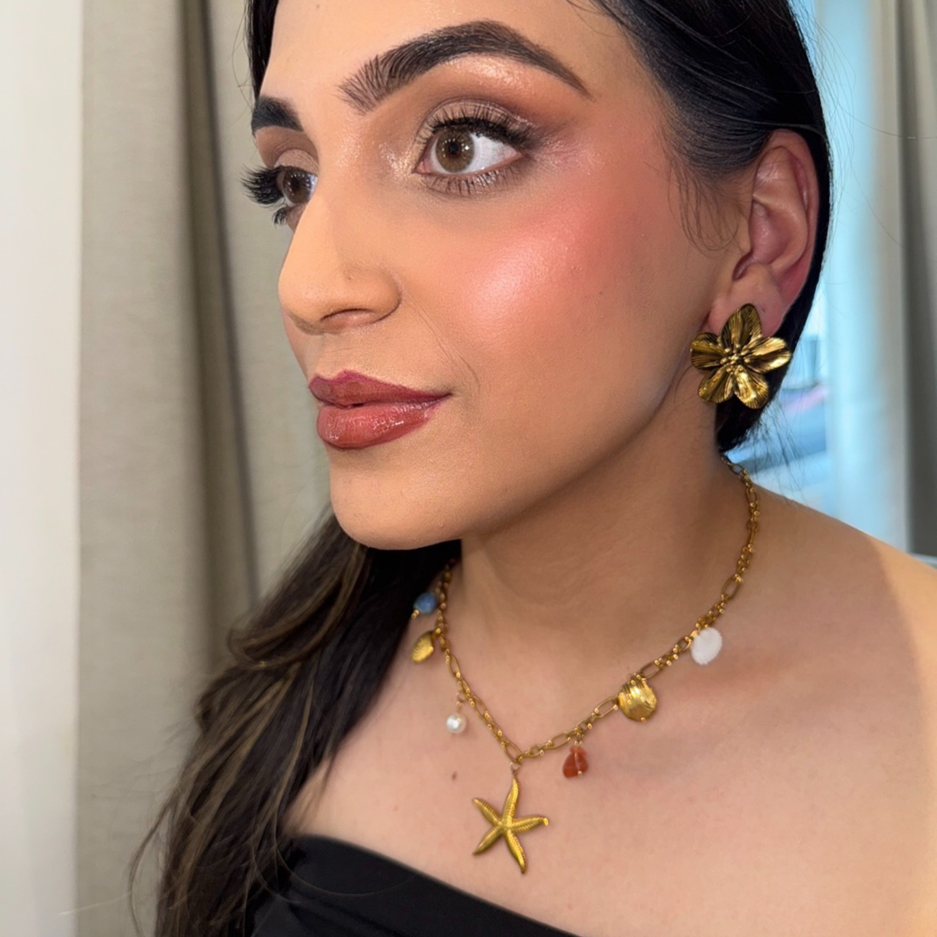 Aura Flower Earrings