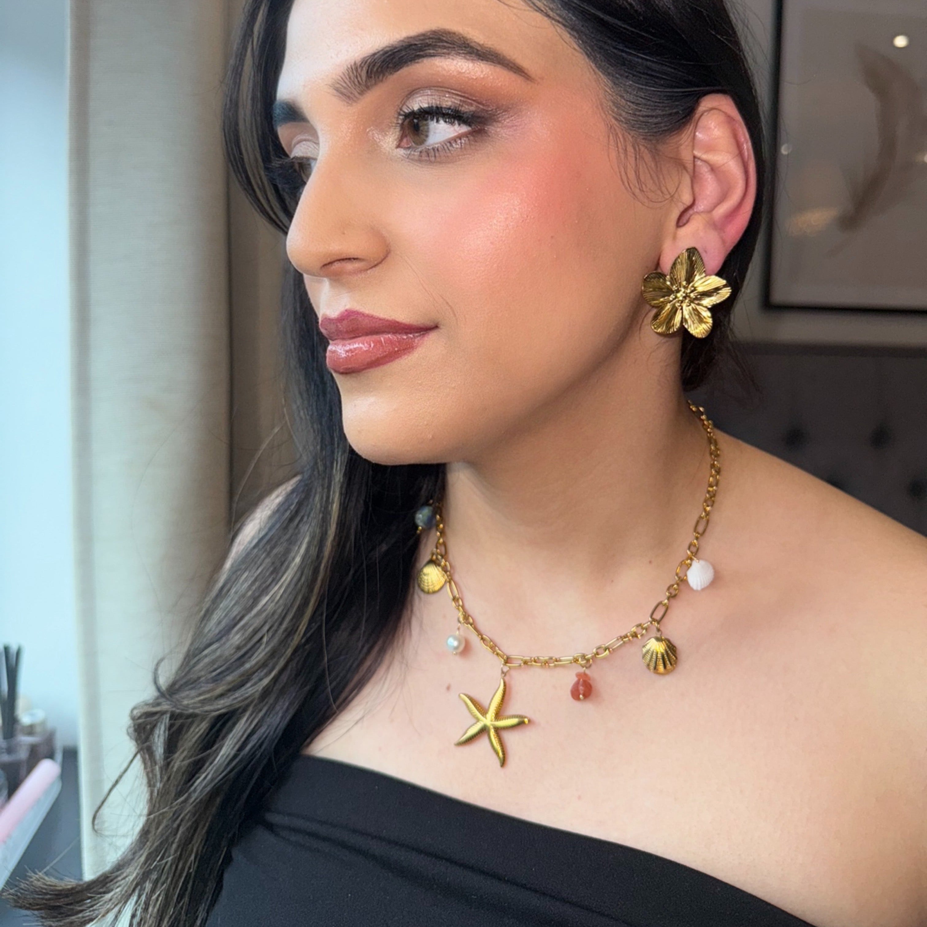 Aura Flower Earrings