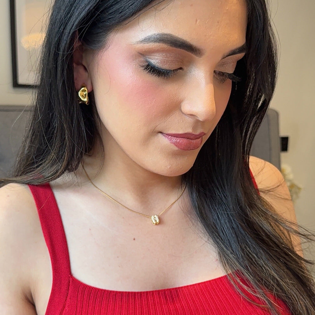 Kyla Bubble Initial Signature Necklace