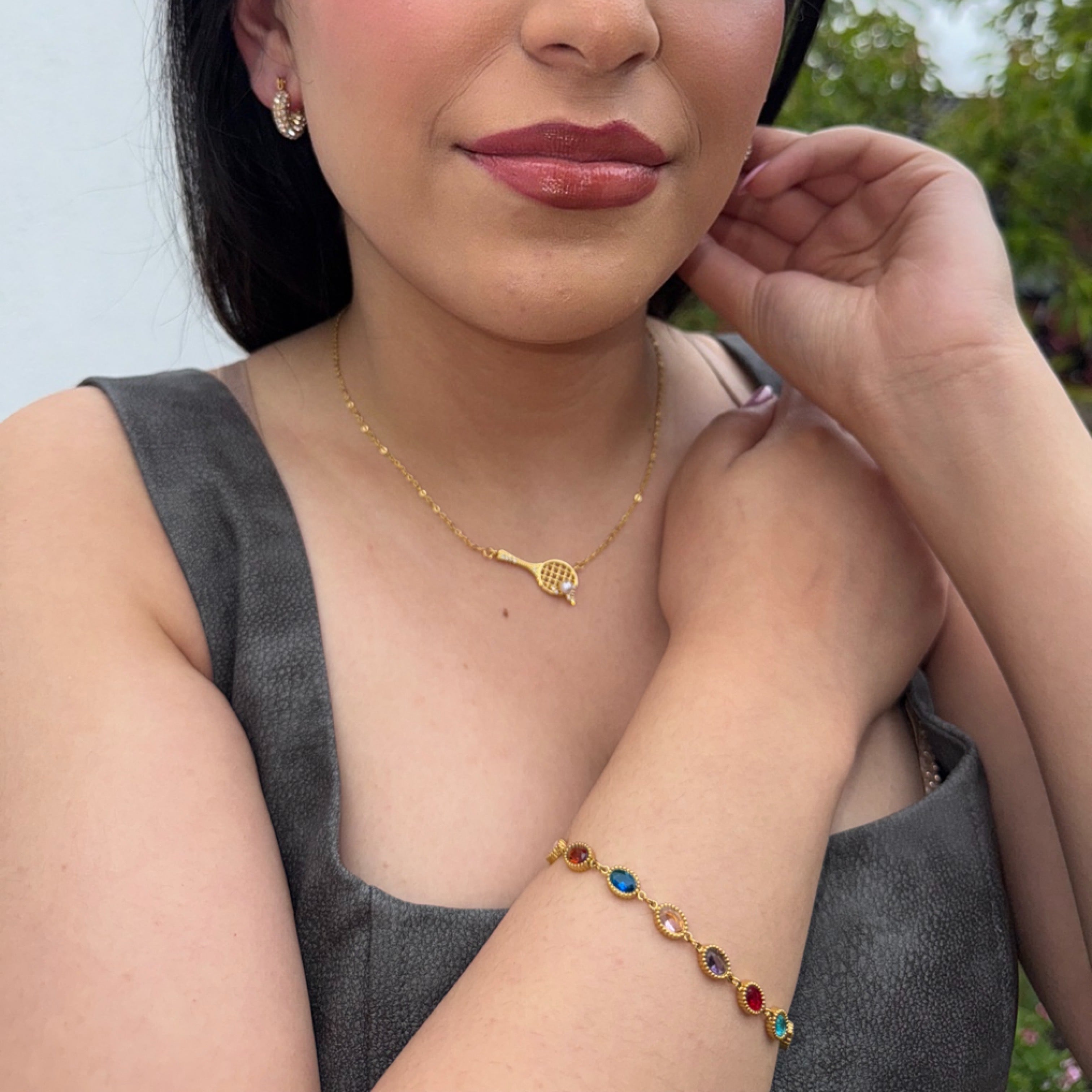 Esme Oval Stone Bracelet