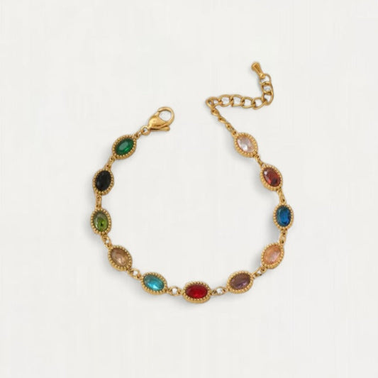 Esme Oval Stone Bracelet