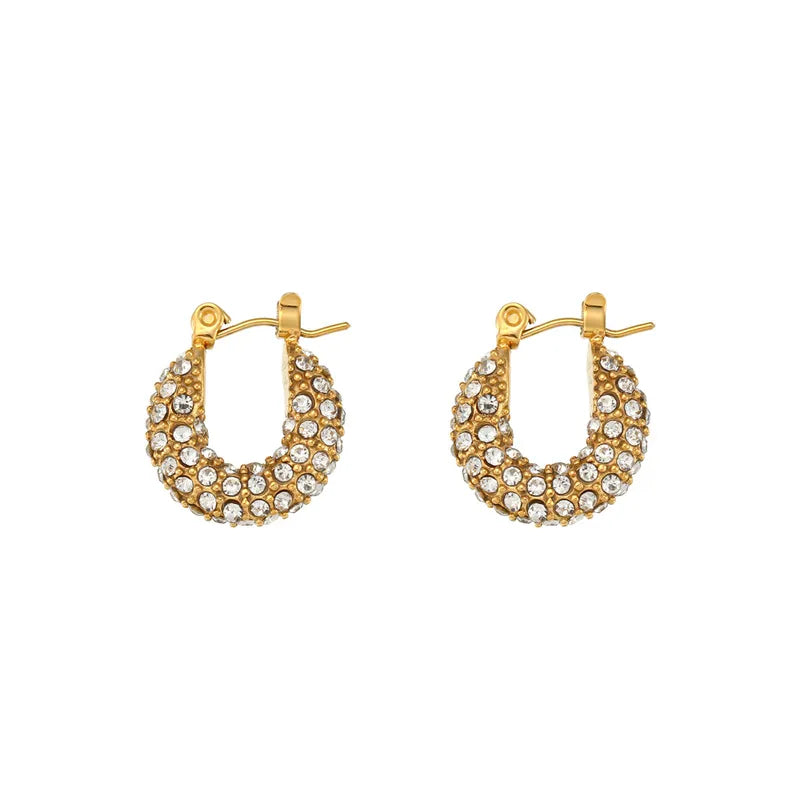 Zara Crystal Hoop Earrings
