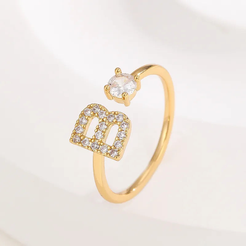 Valen Initial Adjustable Ring