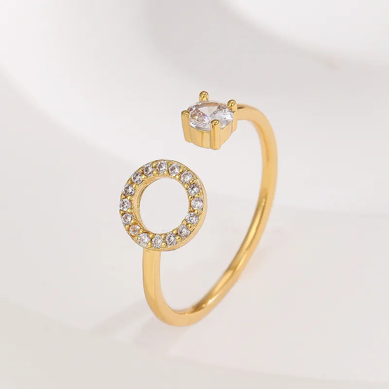 Valen Initial Adjustable Ring