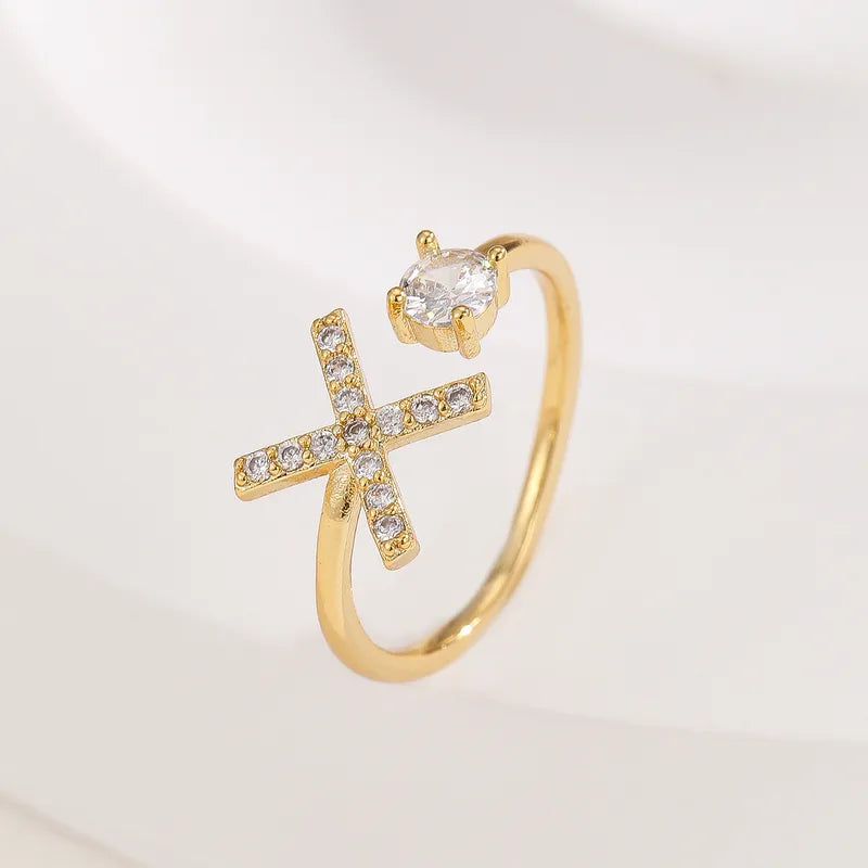 Valen Initial Adjustable Ring