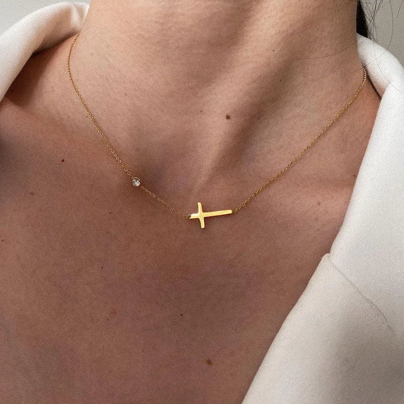 Elena Cross Necklace