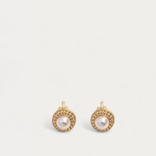 Elise Pearl Clip on Earrings