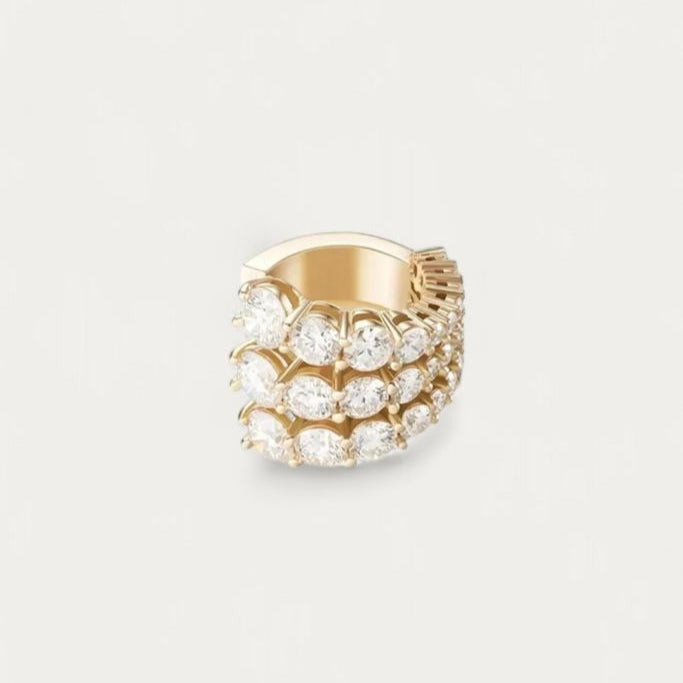 Kaia Gemstone Cuff Earrings